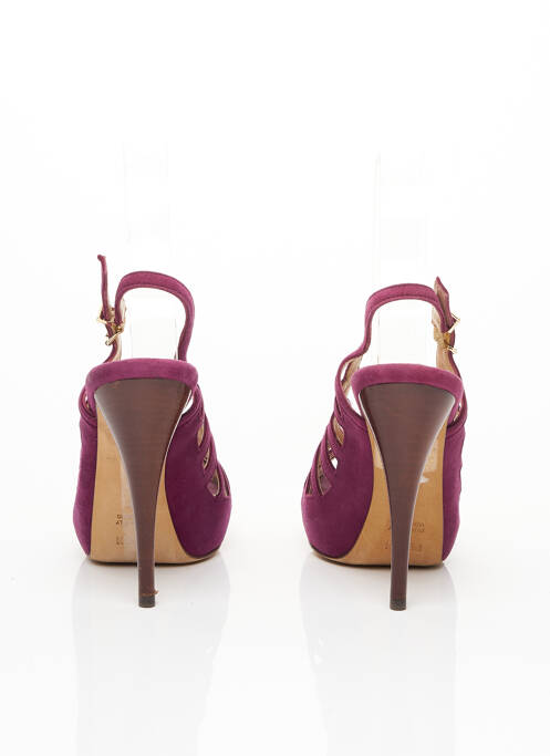 Sandales/Nu pieds violet FENDI pour femme