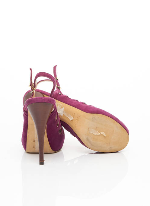 Sandales/Nu pieds violet FENDI pour femme