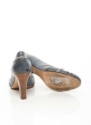 Escarpins semelle extérieure cuir talon de 7 à 9cm bleu CHLOE femme