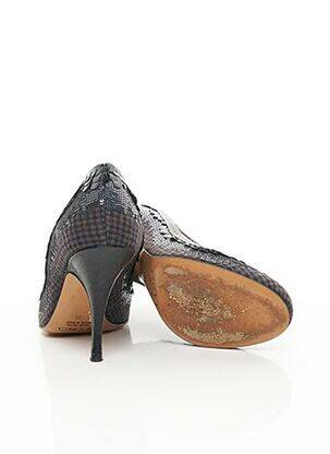 Escarpins semelle extérieure cuir talon de 7 à 9cm bleu ETRO  femme