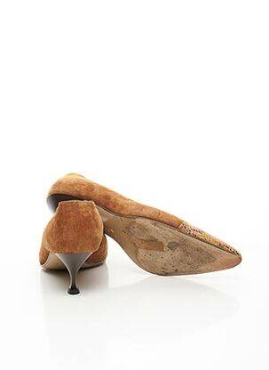 Escarpins nubuck talon de 4 à 6cm marron JET SET femme