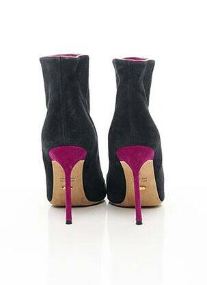 Bottines/boots nubuck talon de 7 à 9cm violet SERGIO ROSSI femme