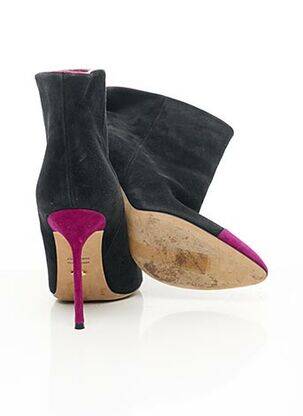 Bottines/boots nubuck talon de 7 à 9cm violet SERGIO ROSSI femme
