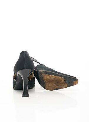 Escarpins tissage satiné talon de 7 à 9cm noir NOUCHKA femme