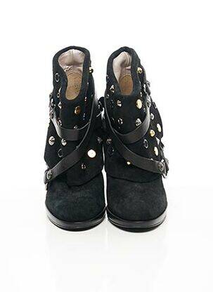 Bottines/boots nubuck talon de 7 à 9cm noir VERSUS femme