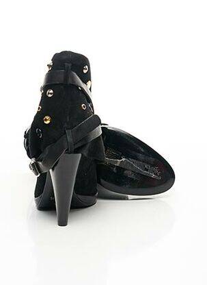 Bottines/boots nubuck talon de 7 à 9cm noir VERSUS femme
