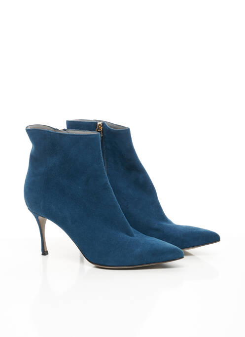 Bottines/Boots bleu SERGIO ROSSI pour femme