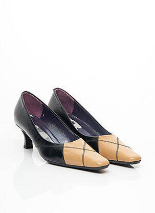 Escarpins matière lisse talon de 4 à 6cm noir JOCELYN femme