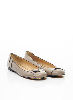 Ballerines matière lisse talon plat jusqu'à 3cm marron PAUL & JOE femme
