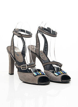 Sandales/Nu pieds gris CELINE pour femme