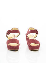 Sandales/Nu pieds rouge WALTER STEIGER pour femme seconde vue