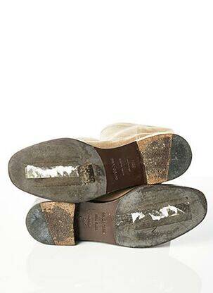 Bottes nubuck talon plat jusqu'à 3cm beige SERGIO ROSSI femme