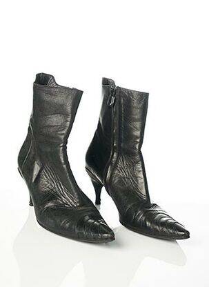 Bottines/boots matière lisse talon de 7 à 9cm noir COSTUME NATIONAL femme