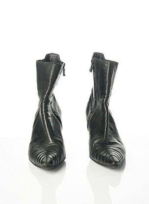 Bottines/boots matière lisse talon de 7 à 9cm noir COSTUME NATIONAL femme
