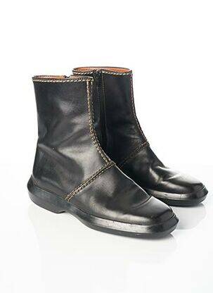 Bottines/boots matière lisse talon plat jusqu'à 3cm noir TOD'S femme