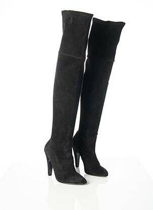 Bottes nubuck talon haut de 10cm et plus noir ATELIER MERCADAL femme