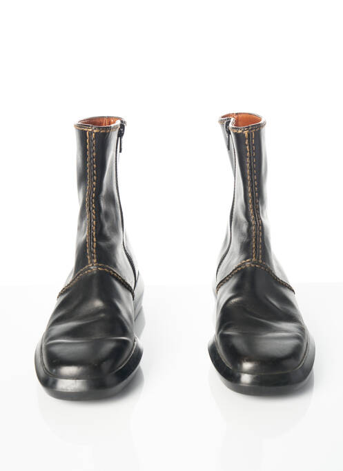Bottines/boots fermeture zippée talon plat jusqu'à 3cm noir TOD'S femme