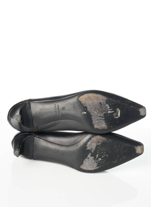 Bottines/boots matière lisse talon de 4 à 6cm noir THIERRY MUGLER femme