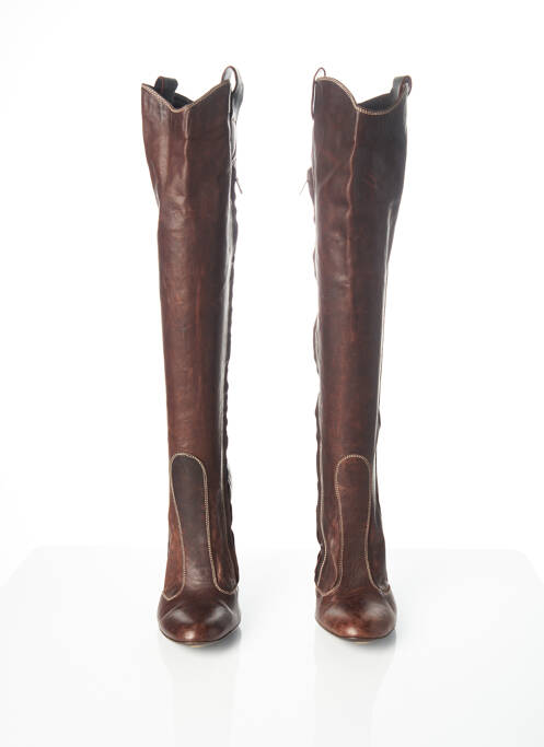Bottes marron GIANNI BARBATO pour femme