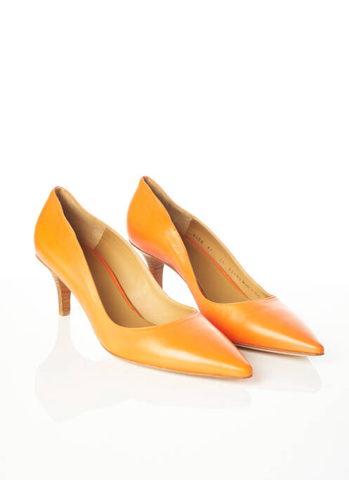 Escarpins orange LARIO pour femme