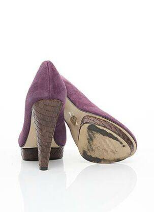 Escarpins nubuck talon haut de 10cm et plus violet KURT GEIGER femme
