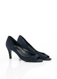 Escarpins nubuck talon de 7 à 9cm bleu PIERRE HARDY femme