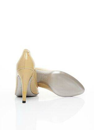 Escarpins tissage vernis talon de 7 à 9cm beige CLARENCE femme