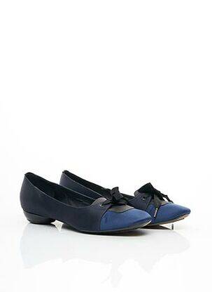 Ballerines tissage satiné talon plat jusqu'à 3cm bleu MARC JACOBS femme