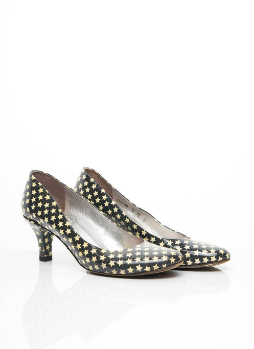 Escarpins tissage vernis talon de 4 à 6cm jaune FREE LANCE femme