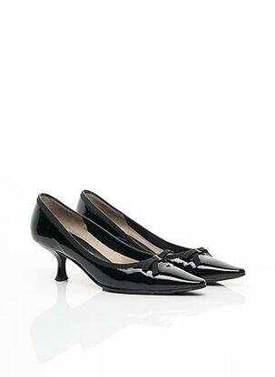 Escarpins tissage vernis talon de 4 à 6cm noir SALVATORE FERRAGAMO femme