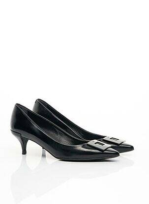 Escarpins matière lisse talon de 4 à 6cm noir ROGER VIVIER femme