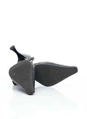 Escarpins semelle extérieure cuir talon de 7 à 9cm noir RENÉ CAOVILLA femme