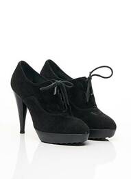 Bottines/boots nubuck talon haut de 10cm et plus noir TOD'S femme