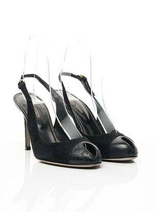 Sandales/nu pieds fermeture boucle(s) talon de 7 à 9cm noir SERGIO ROSSI femme