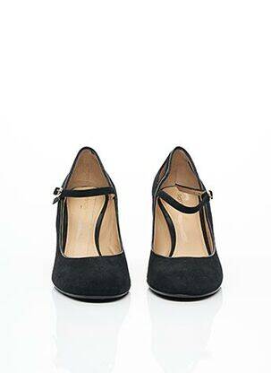 Escarpins nubuck talon de 7 à 9cm noir FRANCOIS PINET femme