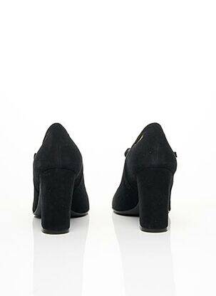 Escarpins nubuck talon de 7 à 9cm noir FRANCOIS PINET femme