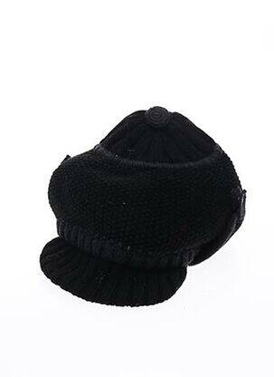 Casquette visière souple noir LARA KAZAN femme