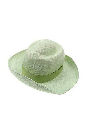 Chapeau forme chapeau paille vert PHILIPPE MODEL femme