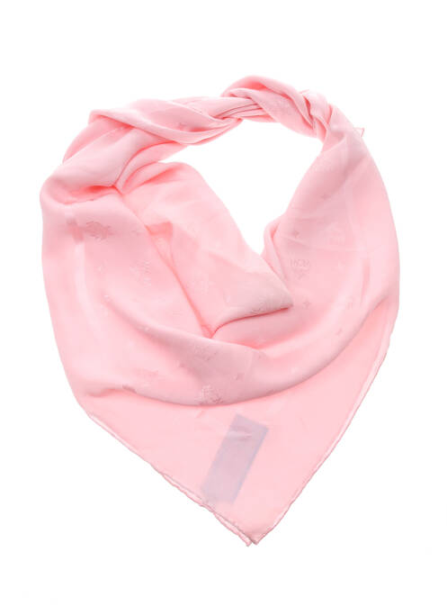 Foulard rose MCM pour femme