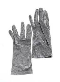 Gants tissage métallisé gris IRIE femme