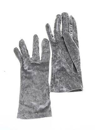 Gants tissage métallisé gris IRIE femme