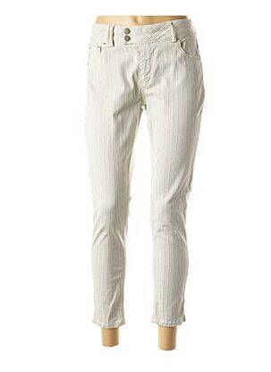 Pantalon slim blanc DEFINE pour femme