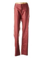 Pantalon slim rouge QUATRE VINGT JOURS pour femme seconde vue