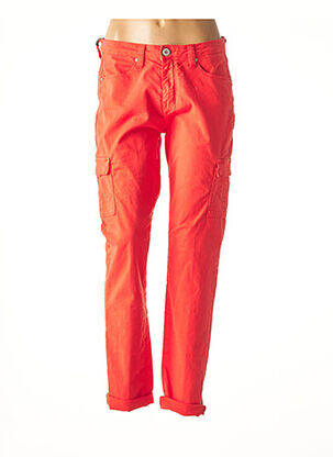 Pantalon cargo orange DENIM STUDIO pour femme