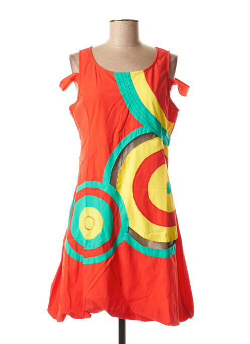 Robe courte orange VIRGINIE & MOI pour femme