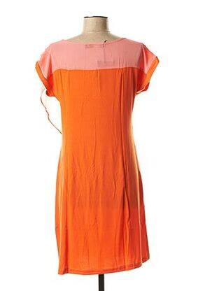 Robe mi-longue manches courtes manches courtes rose VIRGINIE & MOI femme