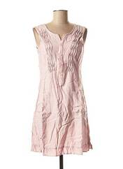 Robe mi-longue rose VIRGINIE & MOI pour femme seconde vue