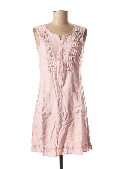 Robe mi-longue rose VIRGINIE & MOI pour femme