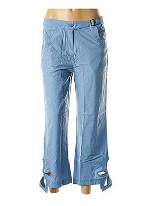 Pantalon droit bleu VIRGINIE & MOI pour femme