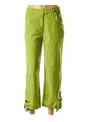 Pantalon droit vert VIRGINIE & MOI pour femme seconde vue